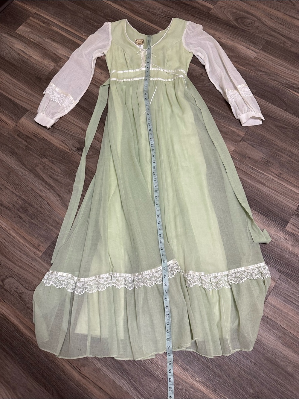 Vintage Gunne Sax By Jessica Green Maxi Dress - Picture 4 of 7